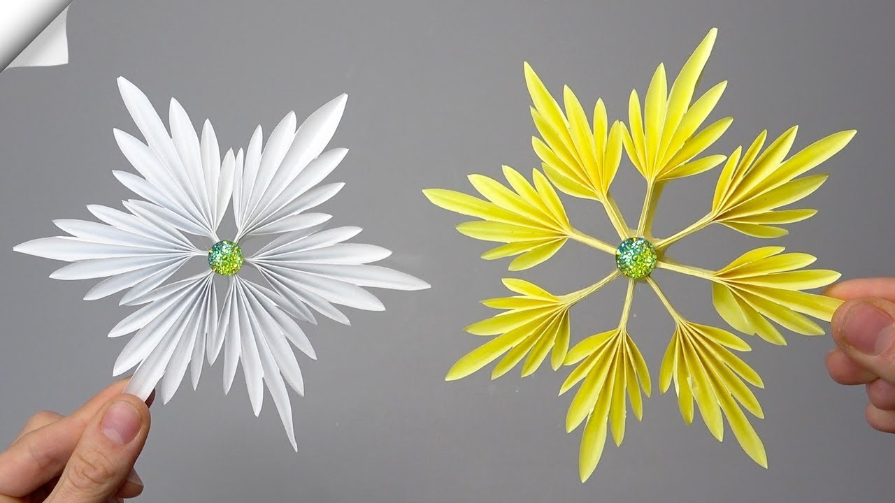 3 DIY 3d paper snowflakes | Paper christmas decorations 2023