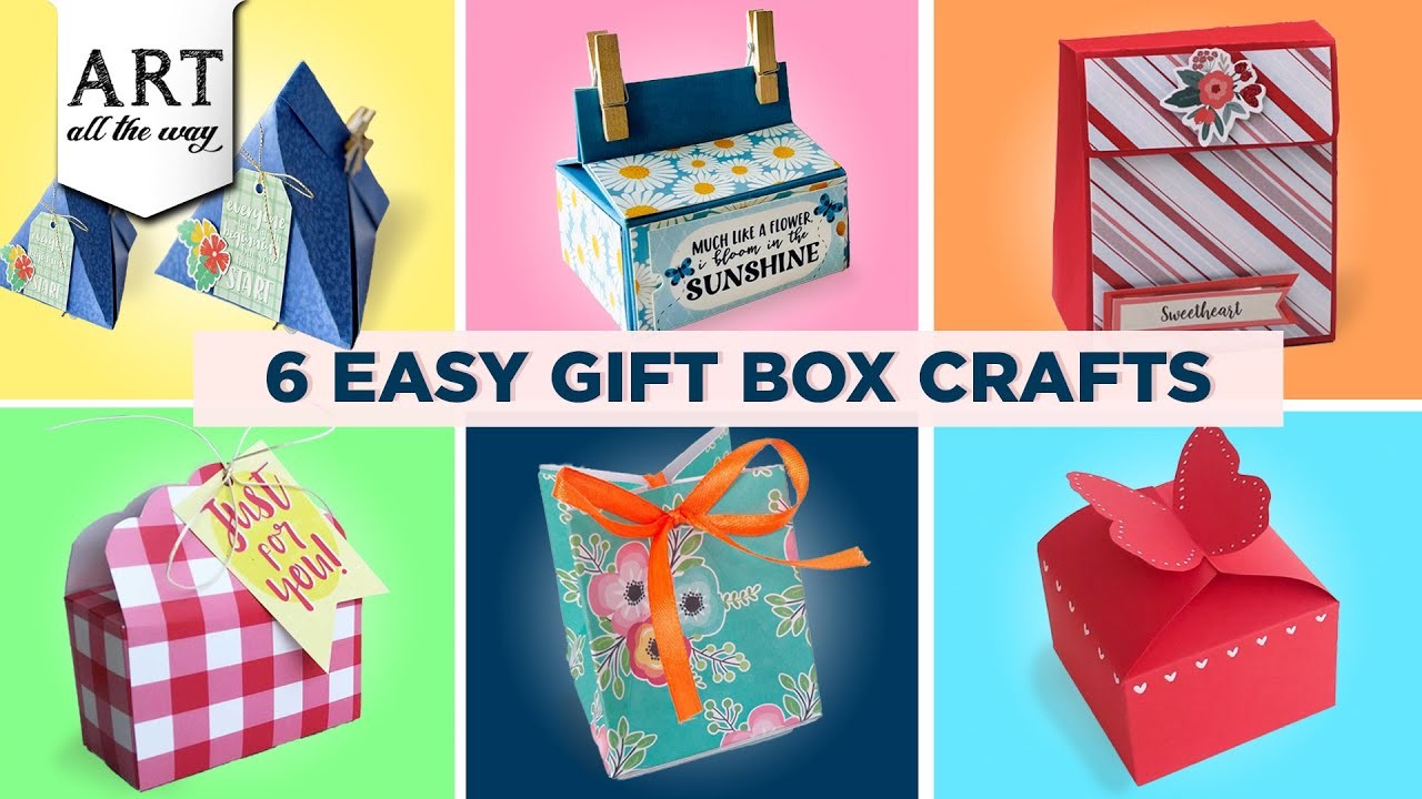 6 Easy Gift Box Crafts | DIY Gift Box | Creative Gift Ideas | Paper craft | Gift Ideas |@VENTUNOART