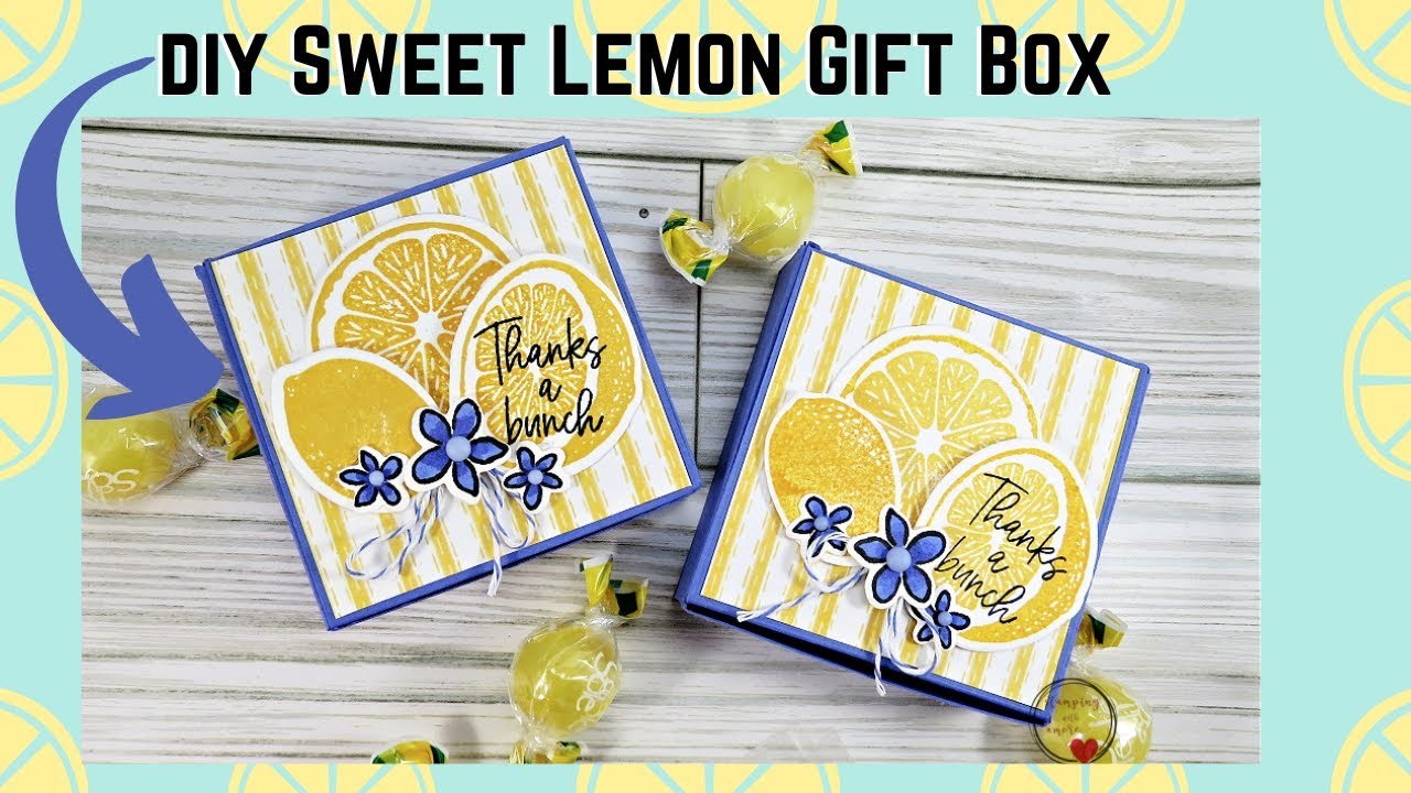 A Adorable Sweet Lemon DIY Gift Box Tutorial ( a great thank you box to fill with some sweet treats)