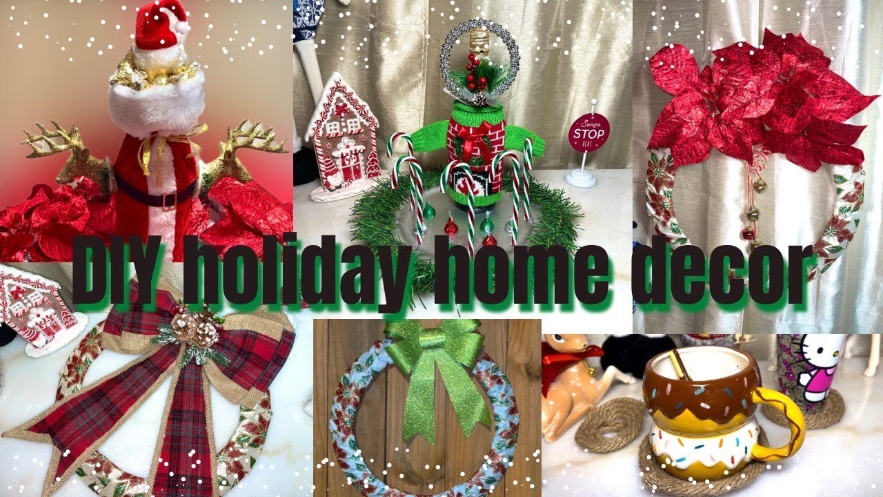 Affordable DIY easy to do holiday home decor ☃️!!