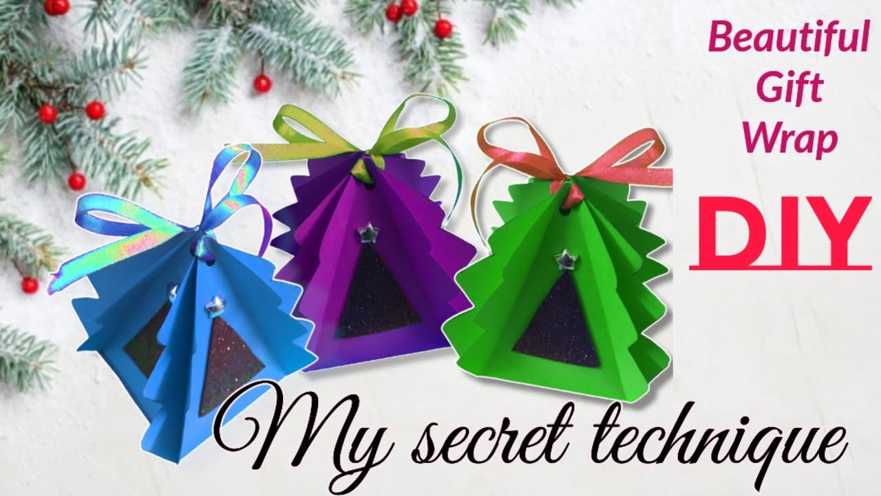 Amazing Gift Wrapping, ???? Christmas special, Try my technique for perfect  result #Giftwrapping