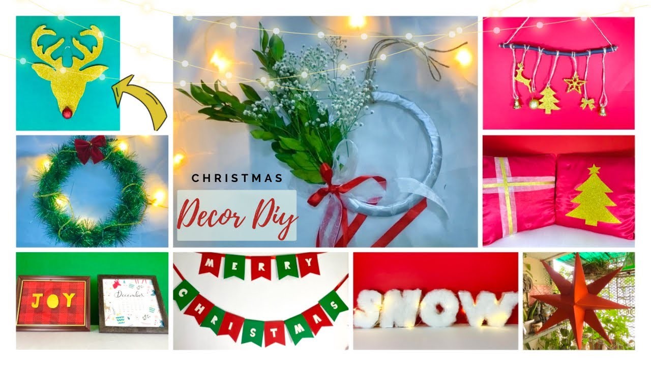 Christmas Decor Ideas under ₹200.- | 8 Christmas DIY at home | Last minute decorations ????????