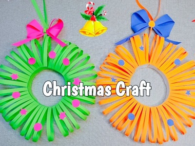 Christmas Decorations Idea. Christmas Craft For Kids.Christmas Home Decoration Idea.DIY Paper Craft