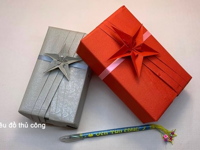 Christmas Gift Wrapping Ideas - Christmas star | Yêu đồ thủ công - DIY