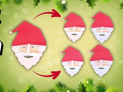 Christmas Paper Ideas | How to make paper santa | Christmas decoration ideas, Craftfunda | DIY Santa