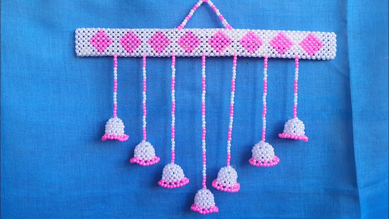 DIY Beaded Wall Hanging | Home Decoration ideas | Wall Hanging making with beads |Pearl Beaded Craft
