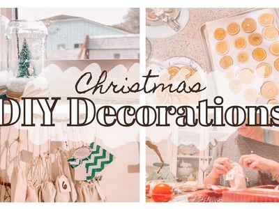 DIY CHRISTMAS  DECORATIONS  2022. FUN, FESTIVE CRAFTS. Dried oranges, advent calendar, snow globes