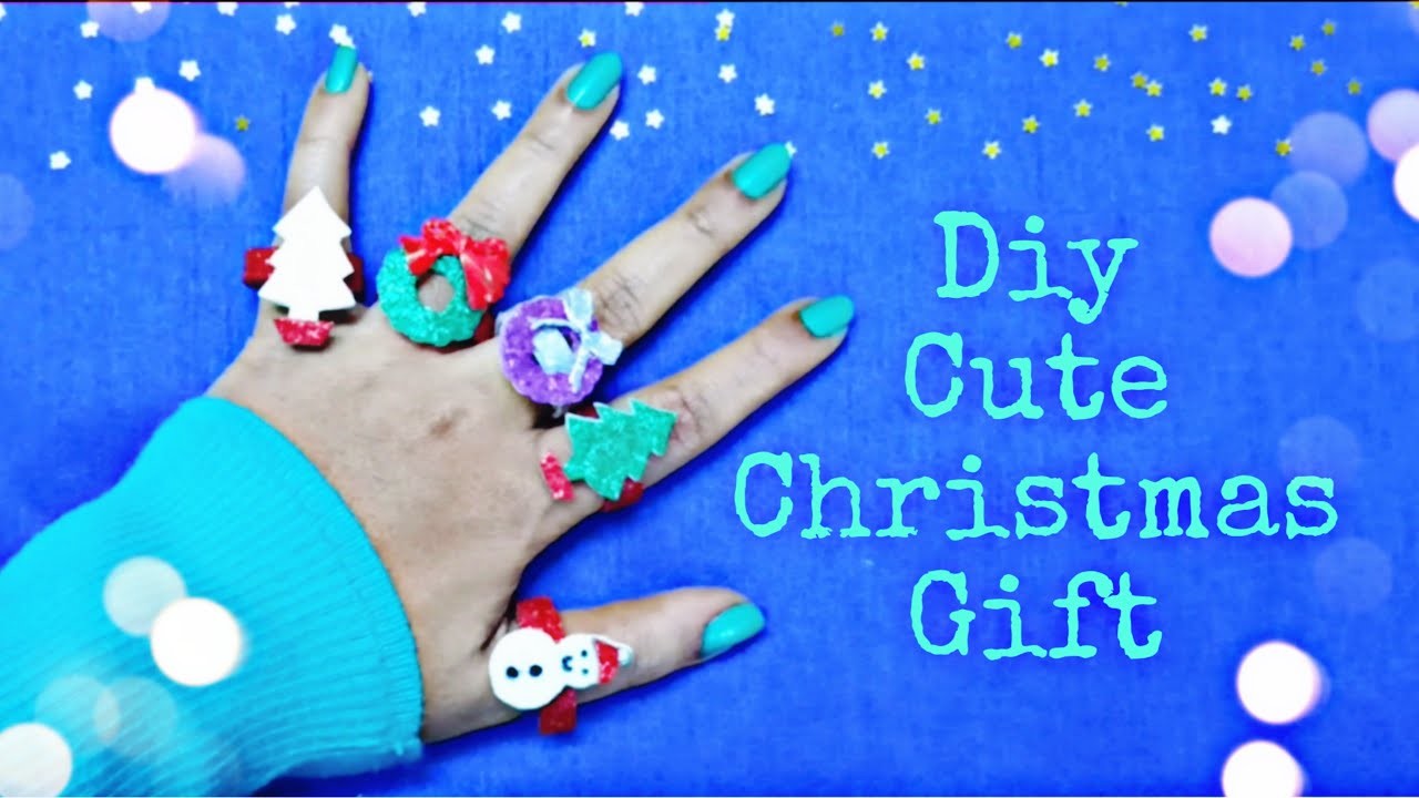 Diy cute ring ideas for Christmas gift.How to make ring at home.Easy way to make finger ring at home