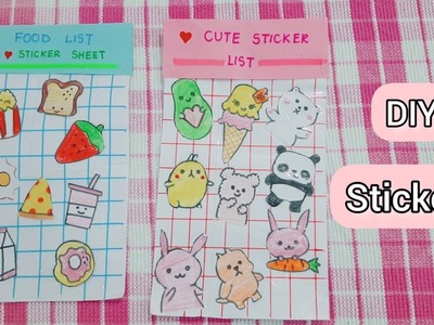 DIY how to make stickers | stickers without printer  ???? || paper craft ||Craft Collection ||