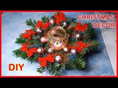 DIY | MAKE CHRISTMAS DECORATION FROM  PLASTIC PLATE & A JAR | CHRISTMAS 2022 IDEAS (Sub. Eng. & Ro)
