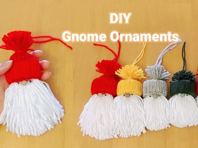 Easy DIY Gnome Ornament. Christmas decorations @ginn icah