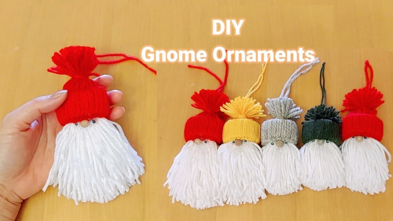 Easy DIY Gnome Ornament. Christmas decorations @ginn icah