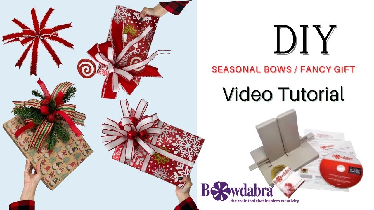 Easy DIY Gorgeous Christmas Gift Wrapping Ideas #bowdabra #christmasgiftwrapping