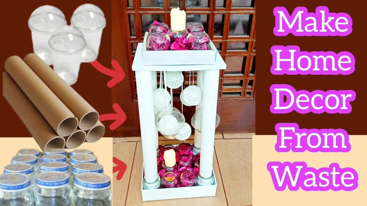 Home Decor Ideas | Big Candle Lantern | DIY Projects | Use of Paper Rolls | Sparky Designs