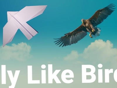 How to make a paper plane fly like bird ????|| boomerang plane