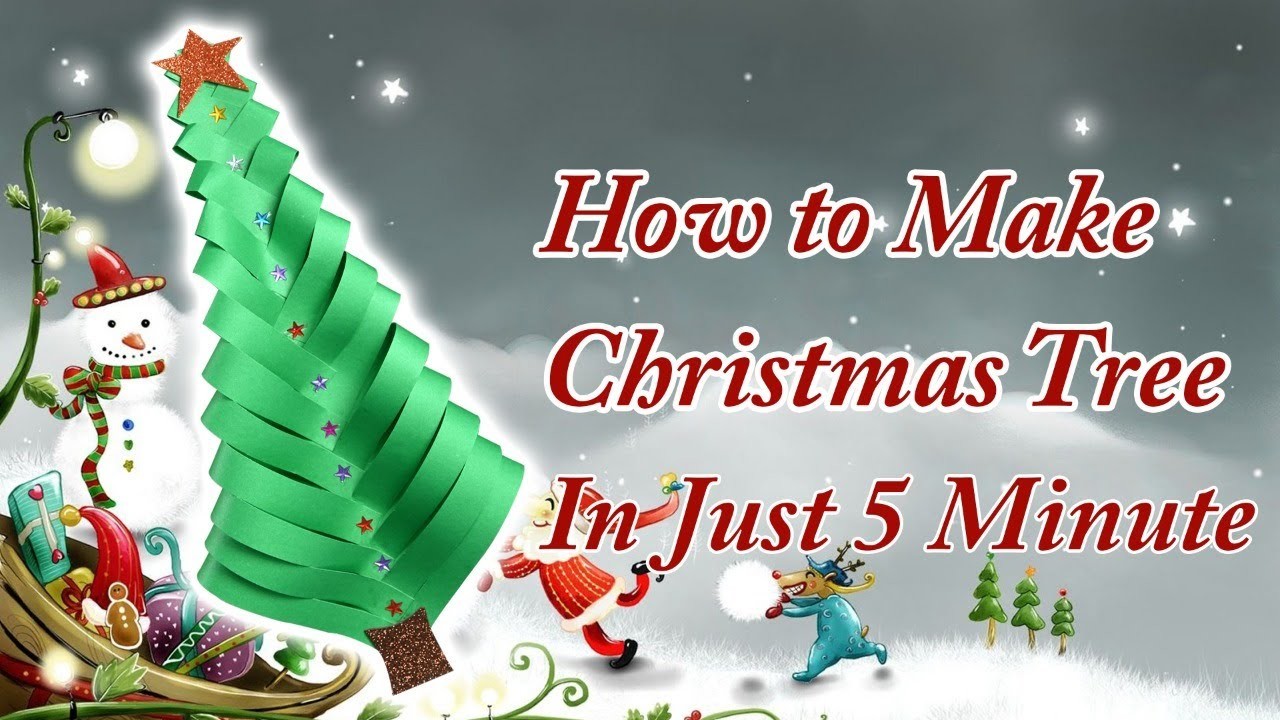 How to make Christmas Tree.DIY Christmas Decorations.Christmas Crafts.Using paper #QuestDIY