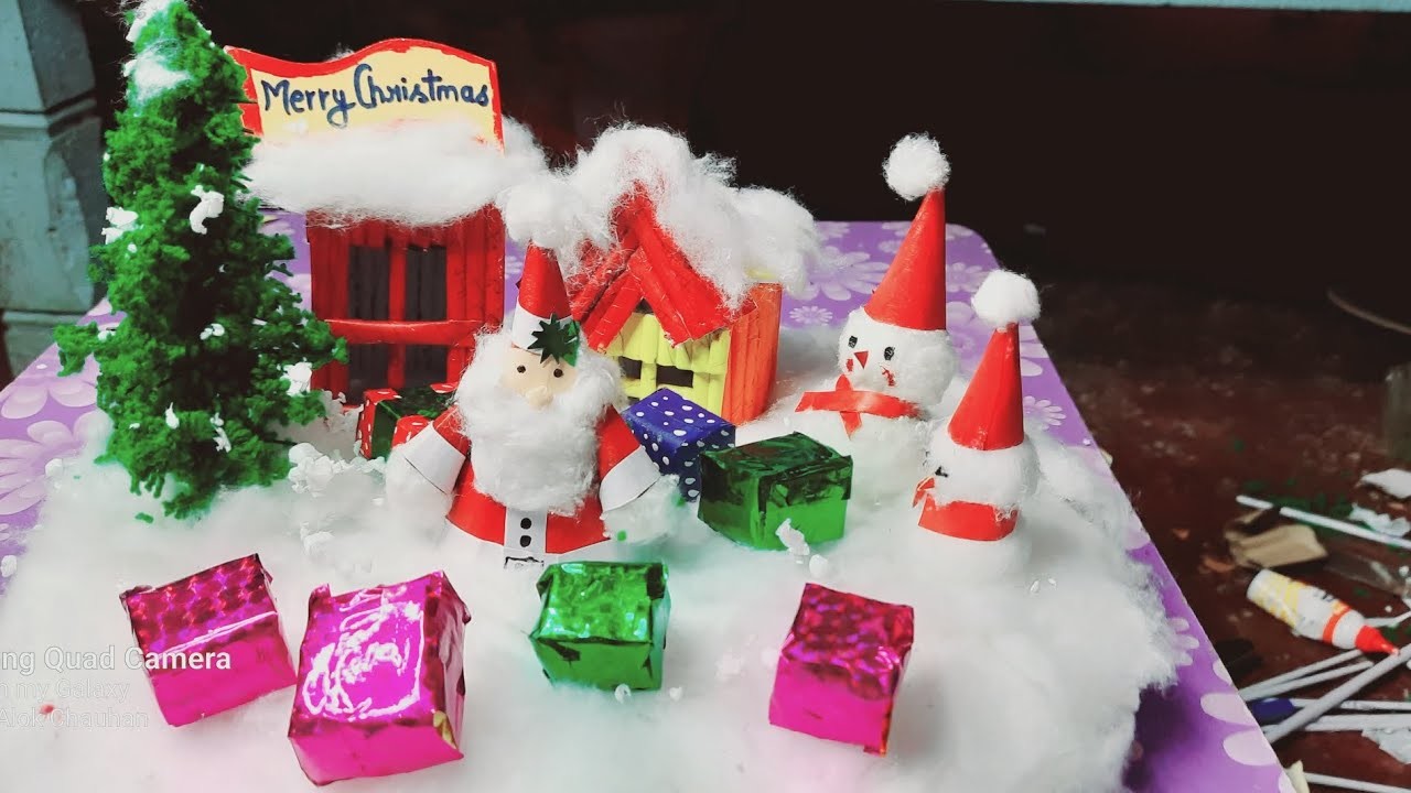 How to Make DIY Miniature Winter Wonderland Zen Garden | Christmas Decoration Project