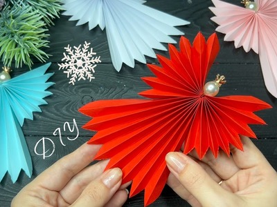How to Make Paper Angel | Christmas Decor | Christmas Crafts