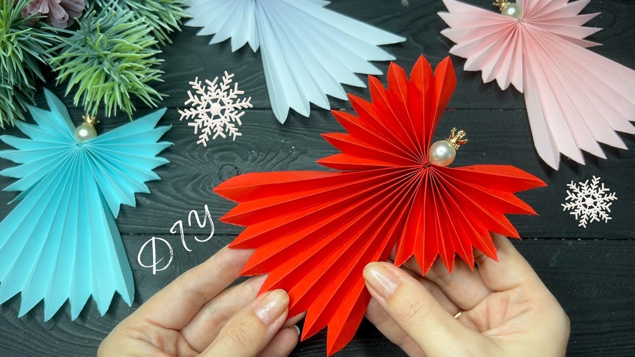 How to Make Paper Angel | Christmas Decor | Christmas Crafts