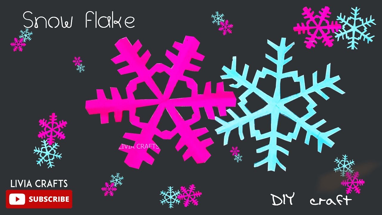 ❄️How to make Paper Snowflakes |????Easy Paper Snowflakes | Christmas Decoration |????DIY  #liviacrafts