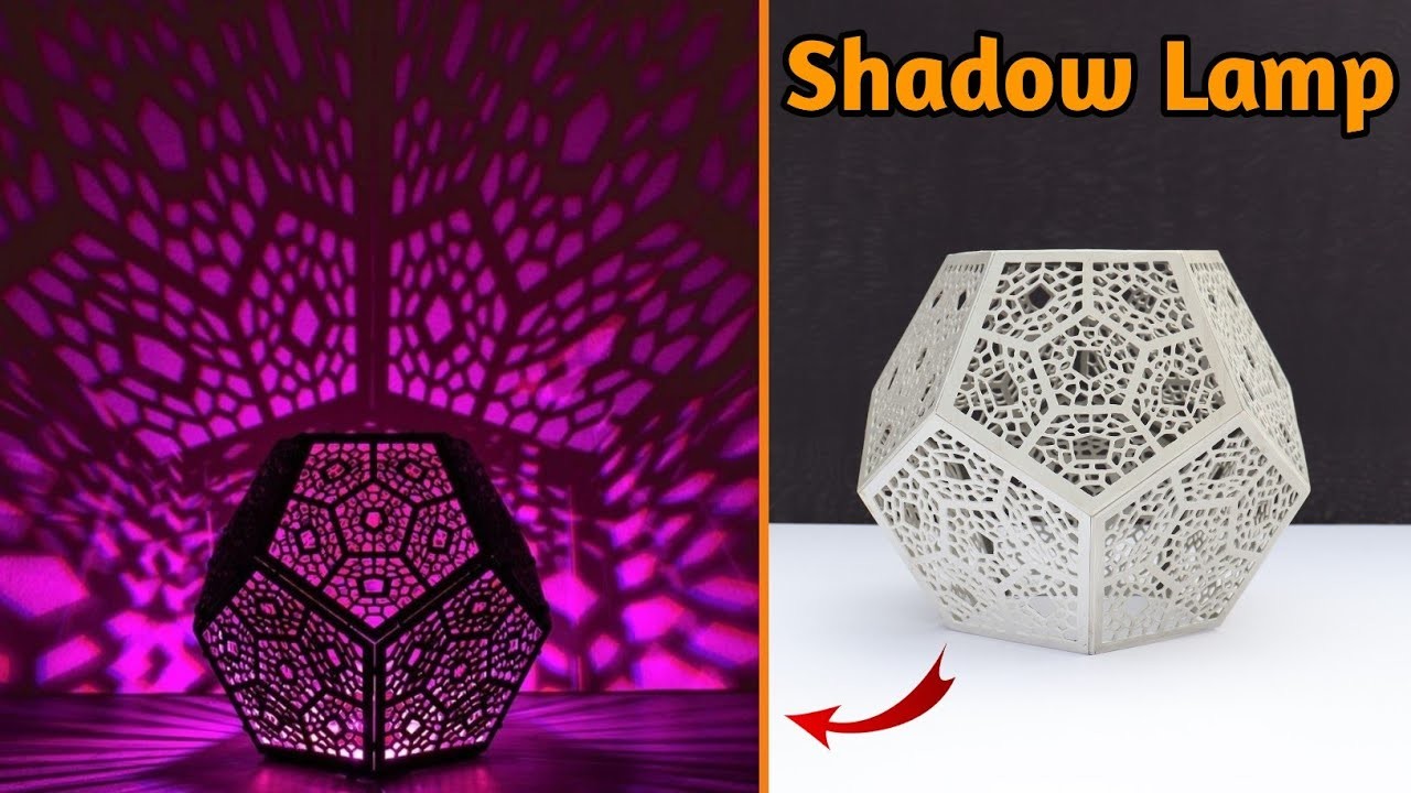 How To Make Shadow Lamp | Home Decorating Ideas | Shadow Lamp For Wall | Wall Decoration Ideas