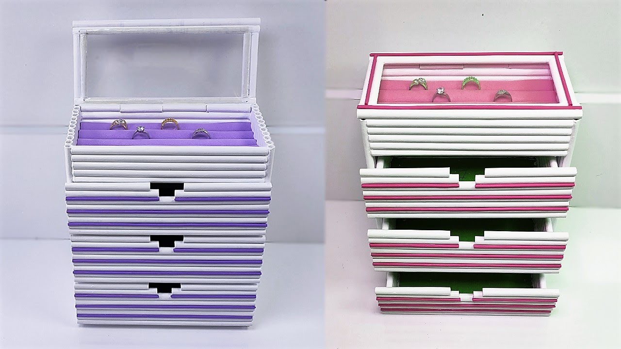MAKE a JEWELLERY ORGANİZER BOX with WASTE PAPER