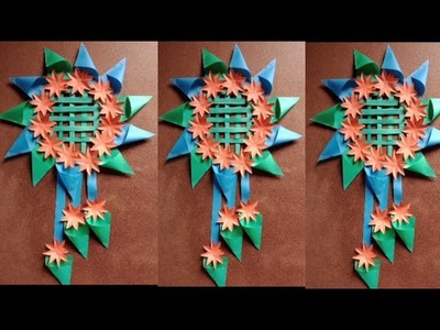 New paper craft ideas.Wall hanging paper craft. New paper craft for home decoratoration