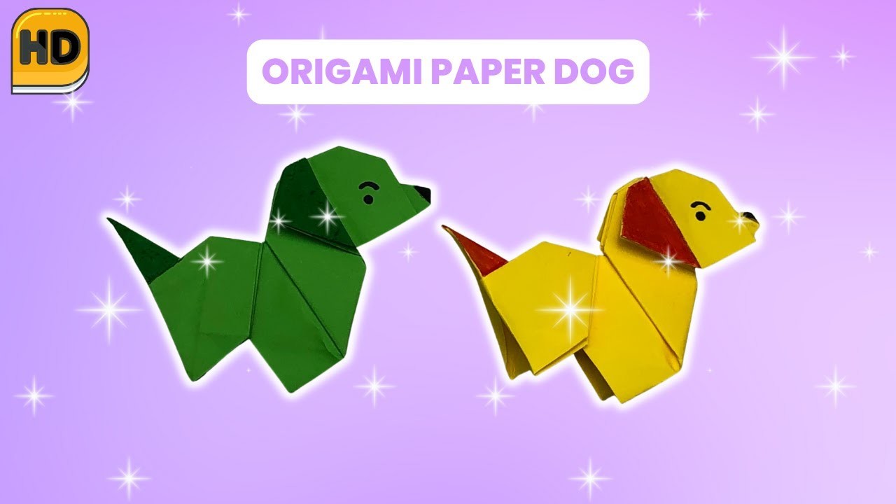 Origami Paper Dog | School Paper Craft Idea | DIY | Paper Toys