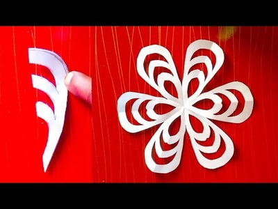 Paper flowers ????????|amazing paper snowflakes flowers ❄️????|paper snowflakes ❄️ cutting design ideas