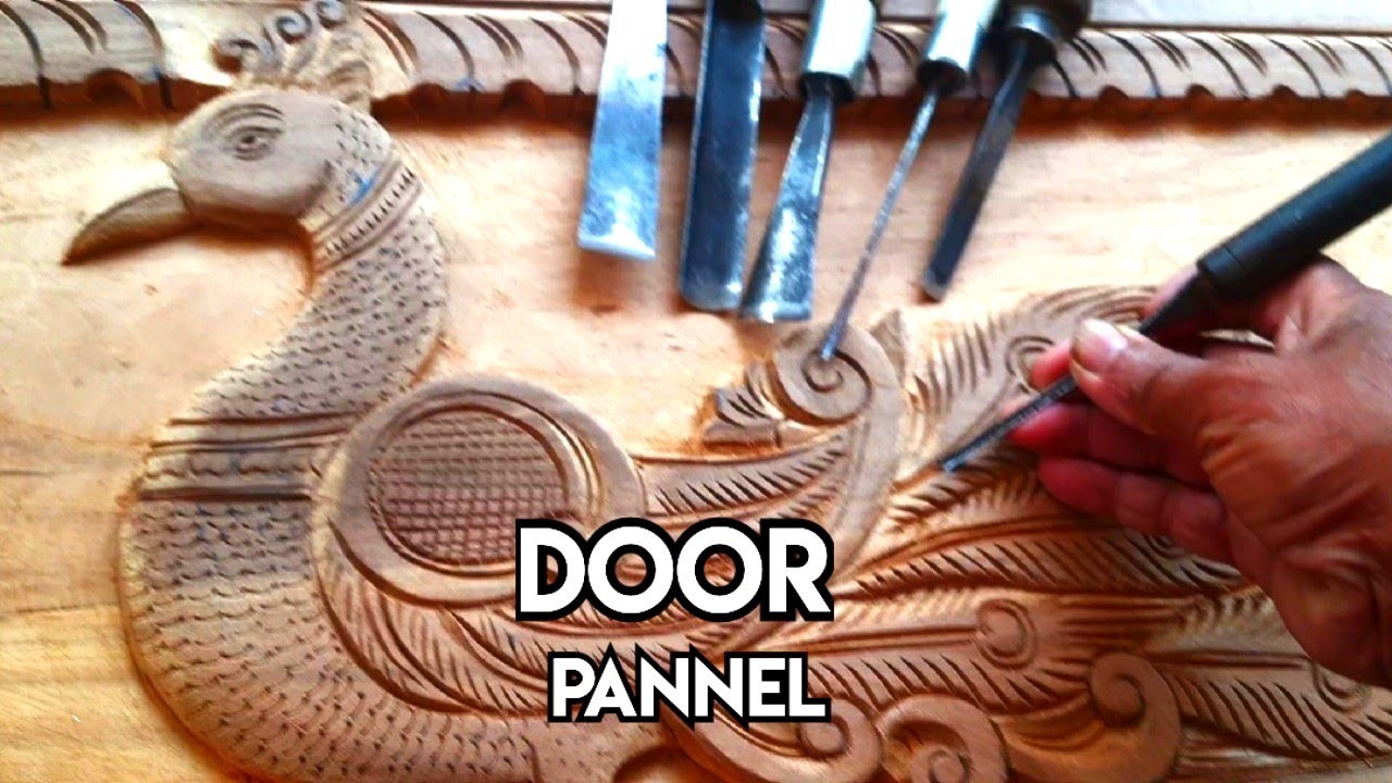 Peacock | Door Pannel Carving by UP wood art