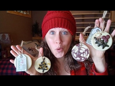 SOAP ORNAMENTS ???? How to Make Oat Milk Soap | DIY Christmas Ornaments | Homemade Ornament Small Gift