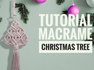 Tutorial macramé Christmas tree new design. Easy to DIY.