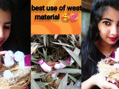 West material craft ideas||easy||making Bird with paper||ipsita dash||