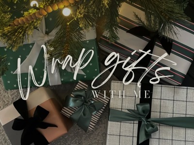 Wrap Christmas Gifts with me | Gift Wrap Ideas