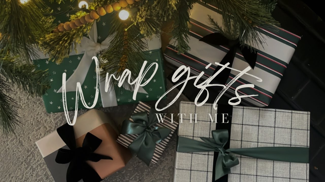 Wrap Christmas Gifts with me | Gift Wrap Ideas