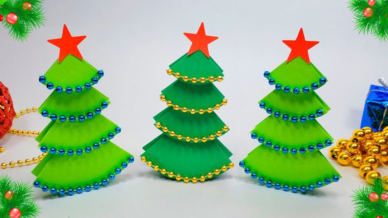 ???? 3D Paper Christmas Tree | DIY Paper Crafts for Christmas