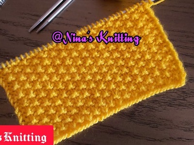 4 Rows????Super Easy Knitting Pattern With English Subtitles