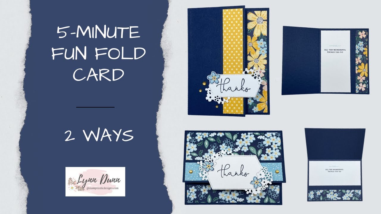 5 Minute Fun Fold Cards to Make for ANY Occasion!