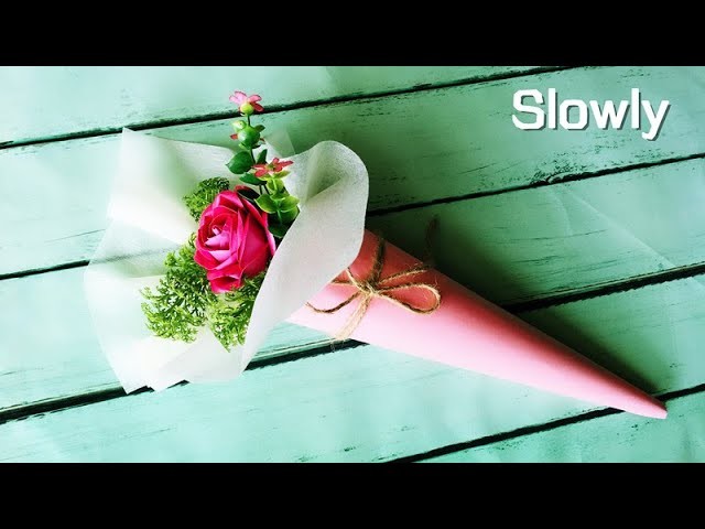 ABC TV | How To Make Rose Paper Flower Bouquet With Shape Punch (Slowly) - Craft Tutorial