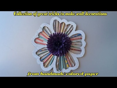 Collection of great tricks to make wall decorations from handmade colored paper - Thu Trang Ideas