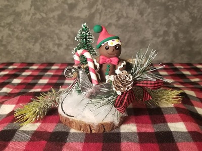 #CrazyAboutGingerbread DIY Polymer Clay Gingerbread Man Holiday Decoration Demo