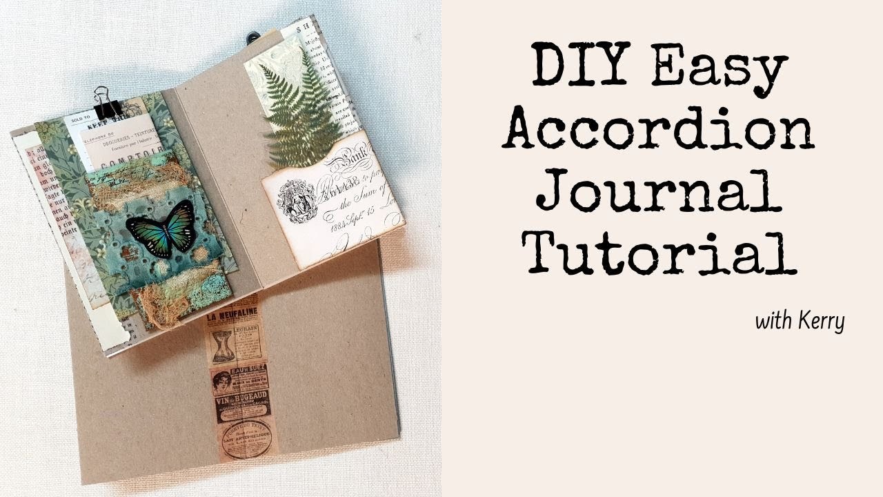DIY Accordion Journal Tutorial with Kerry