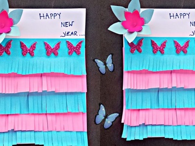 DIY - Happy New Year Greetings Card 2023 || Handmade New Year Card || New Year Card
