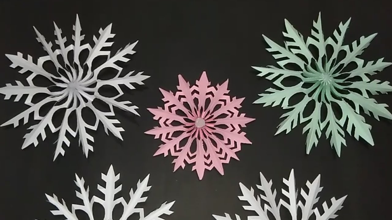 DIY How to make 3D Paper Snowflake?❄️ | Ornament Wall Hanging