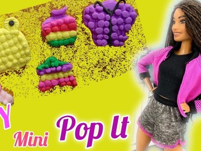 DIY mini Pop It|How to make mini Pop it with Polymer Clay|Dolliyon #polymerclay#popit#diyminiatures