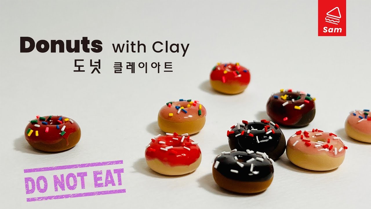 Donuts, soft polymer clay tutorial