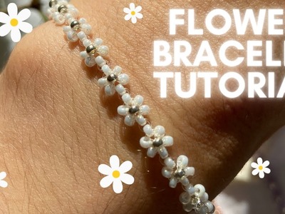 Easy Daisy Flower Bracelet Tutorial