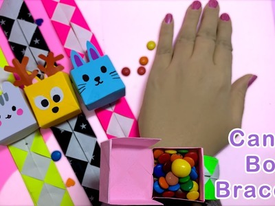 Easy Origami Bracelet.How to Make Origami Candy Box Bracelet. watch.instructions by bushrazorigami