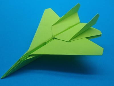 F-15 Eagle Origami airplane. How to make a paper airplane that flies far.