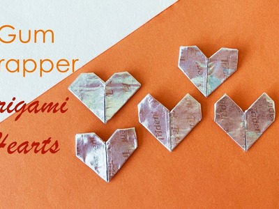 Gum Wrapper Origami Heart | Origami Heart | Paper Heart